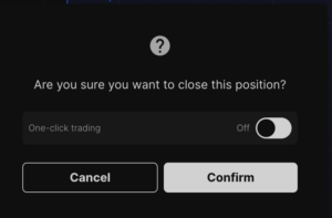 enable one-click trading in tradelocker