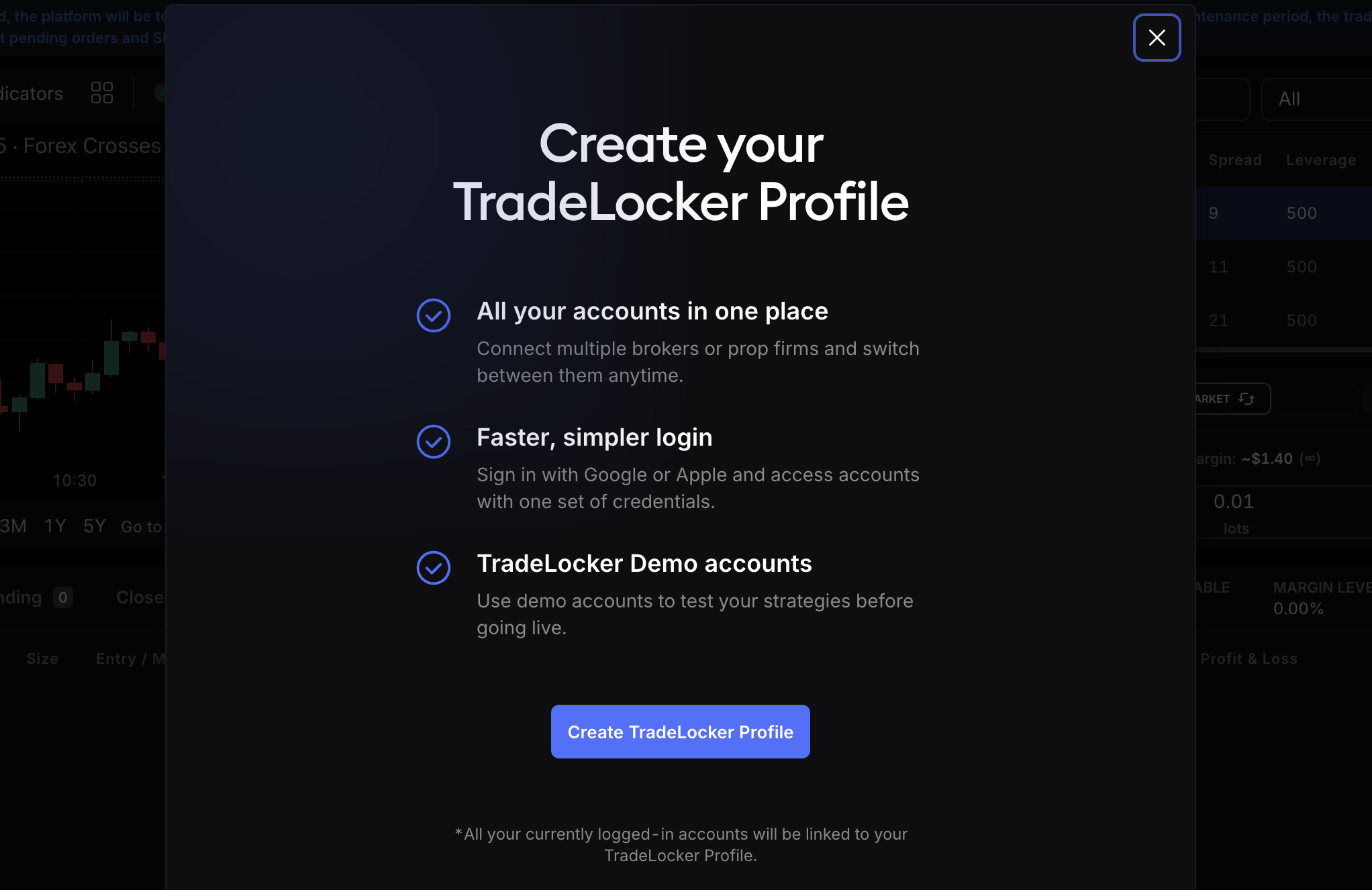 create your tl profile