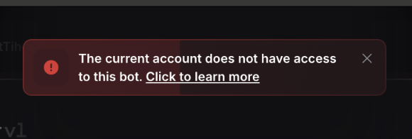 "Subscription missing" error on TradeLocker studio